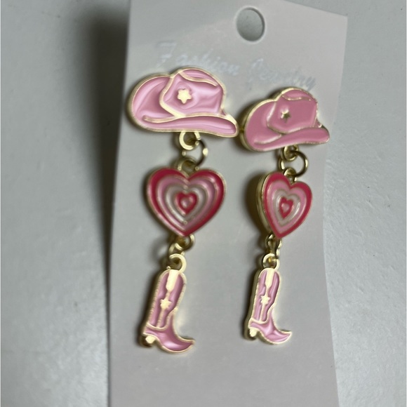 NWT 🤠💖 The Pink Cowgirl Signature earrings - Picture 12 of 17